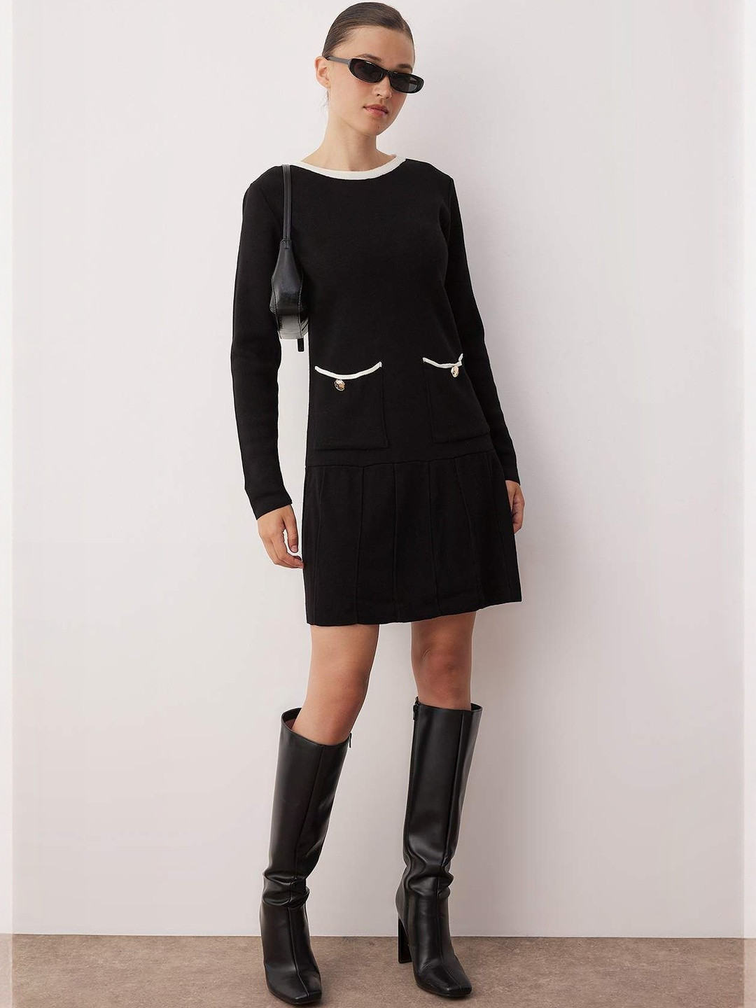 Trendyol Siyah Women A-Line Mini Dress