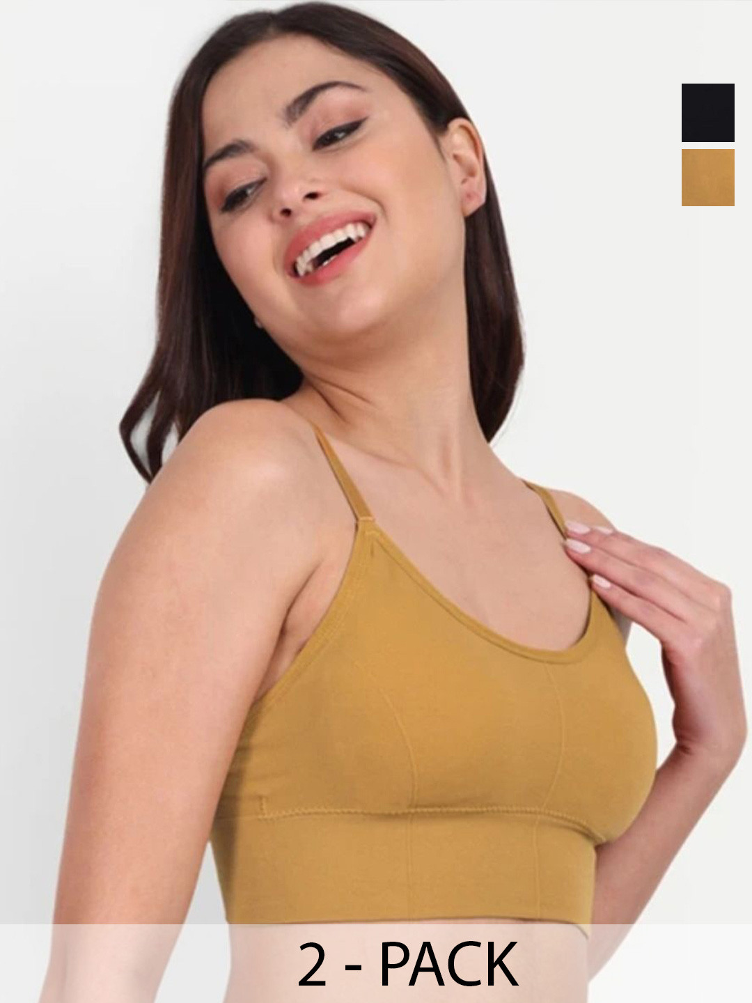 JUGNU TEXTILES Pack Of 2 Full Coverage Lightly Padded Bras