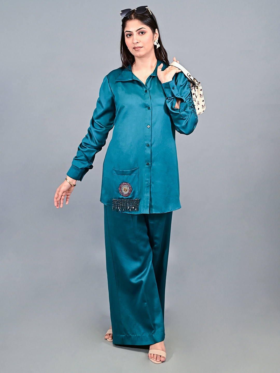 THE BEHRUZ THEORY Embellished Co-ord Set
