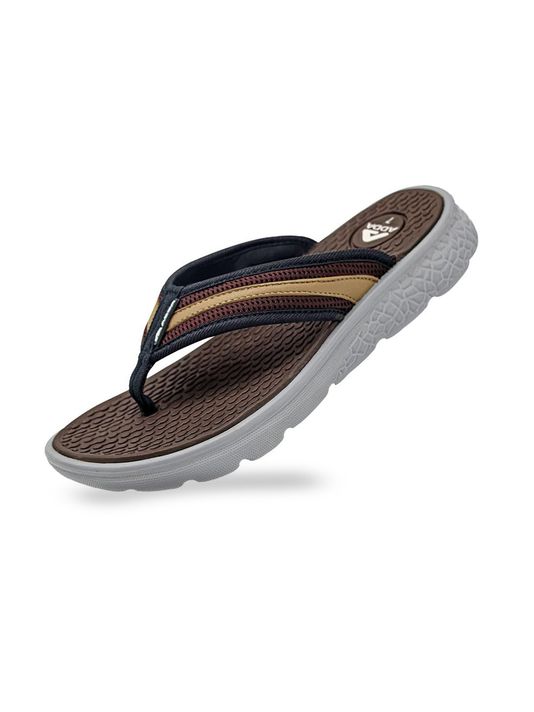 Adda Colourblocked Rubber Thong Flip-Flops