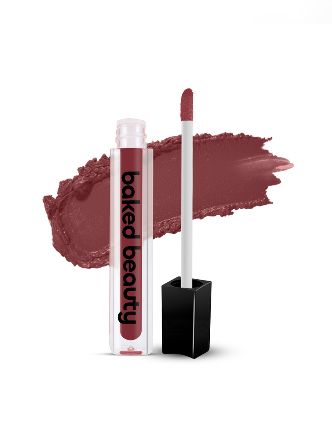 Baked Beauty Super Matte Formula  Liquid Lipstick With Jojoba Oil - 4.5ml-Nude Frame