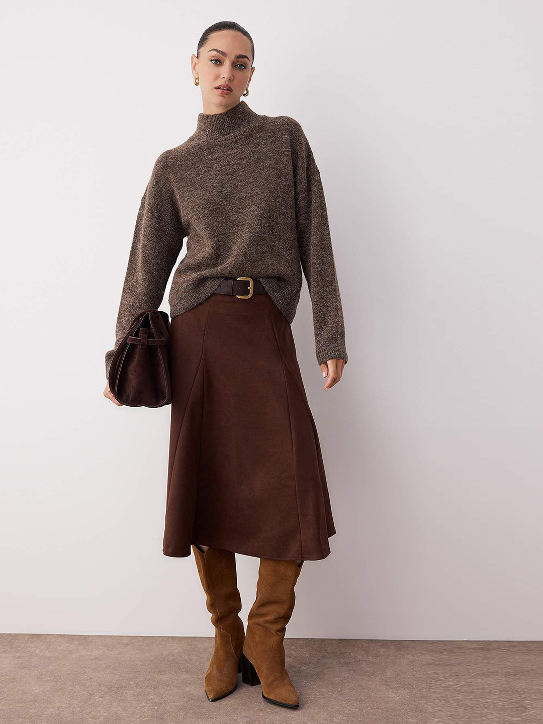 Trendyol A-Line Midi Skirt