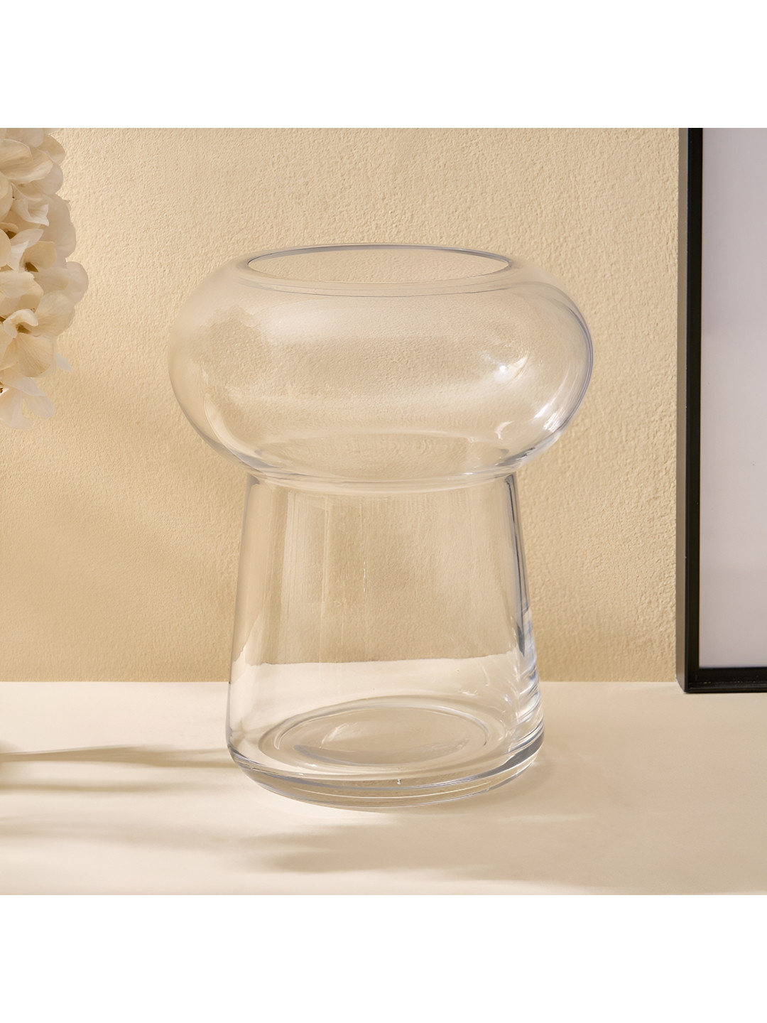 Home Centre Acroma Est Hava Transparent Glass Bubble Top Vase