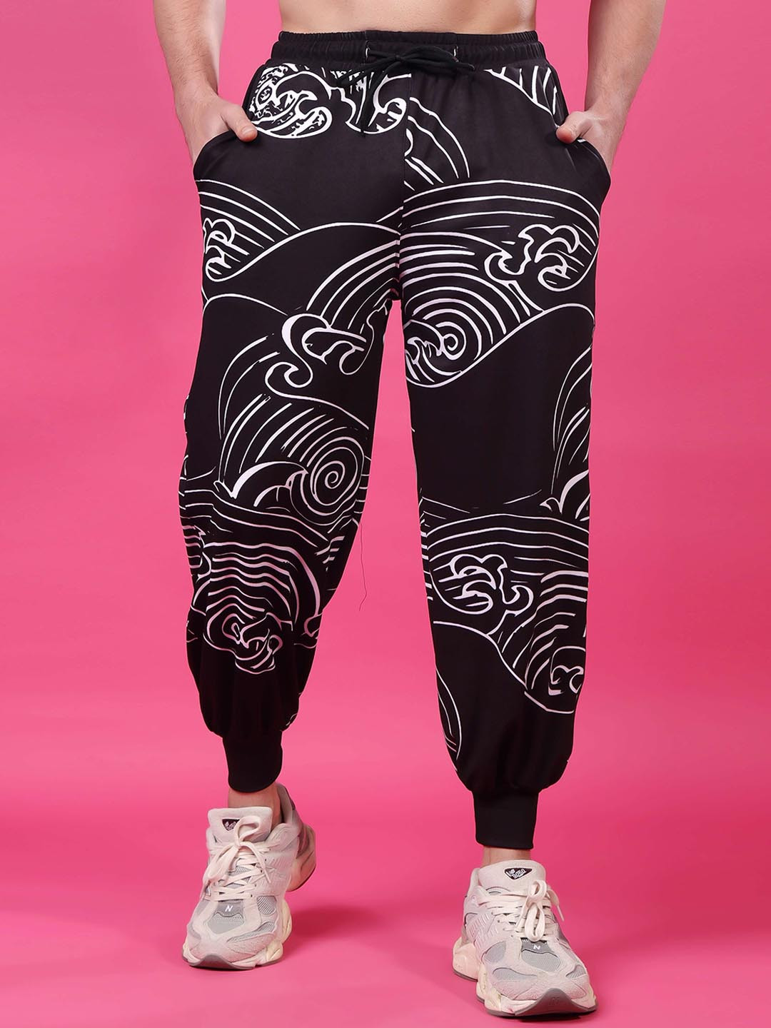 YELLOW TREE Men Graphic Dry Fit Relaxed Joggers Track Pant