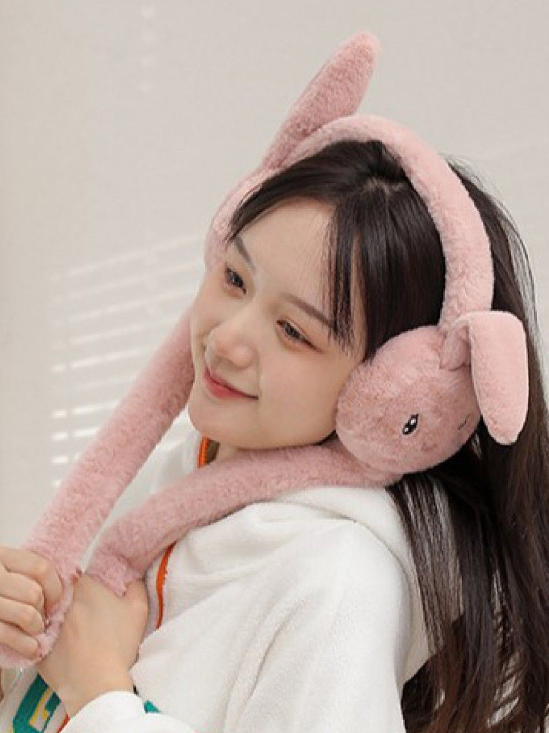 Poftik Women Moving Ears Earmuff Cap