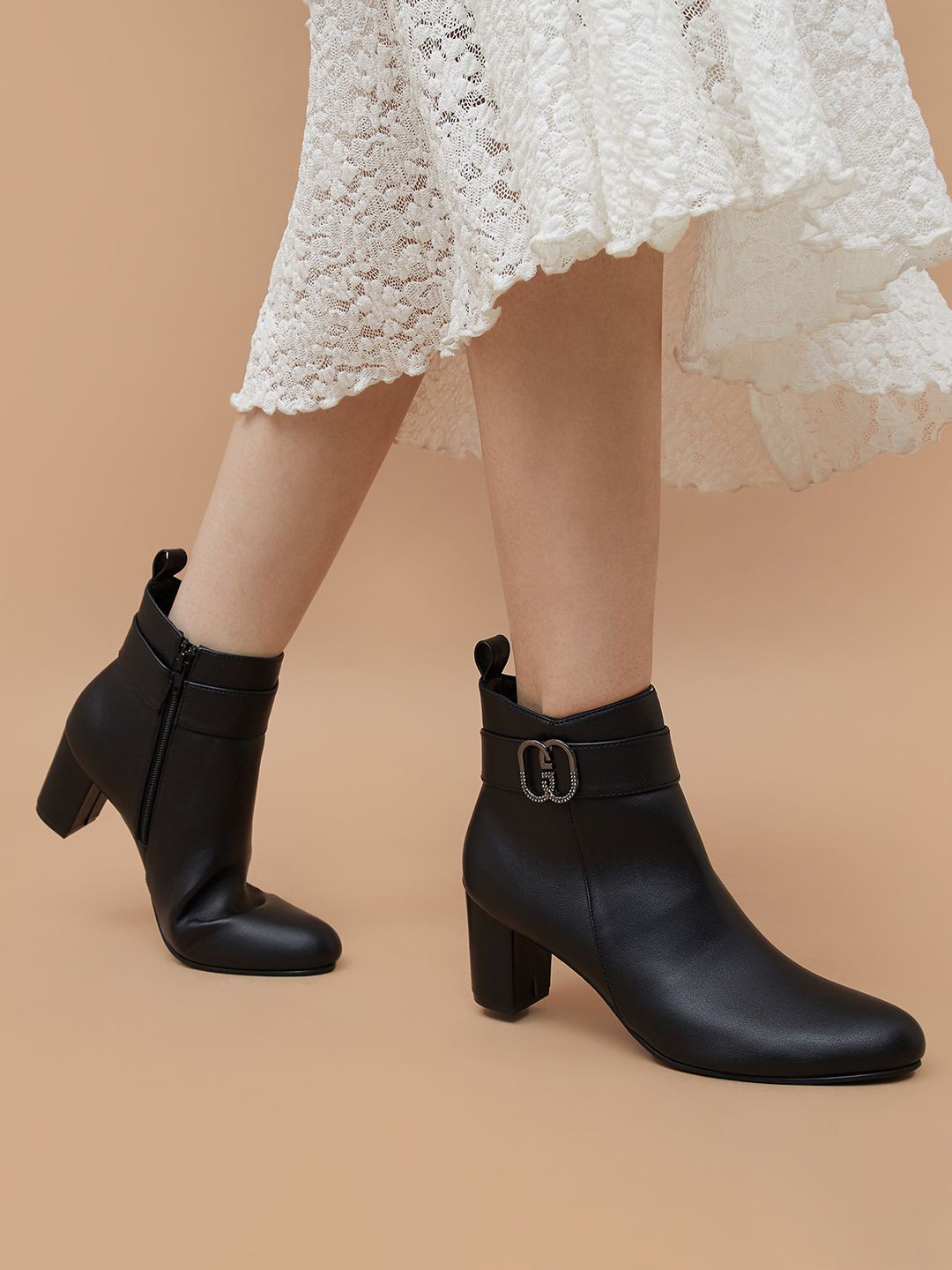 Ginger by Lifestyle Casual Block-Heeled Regular Boots