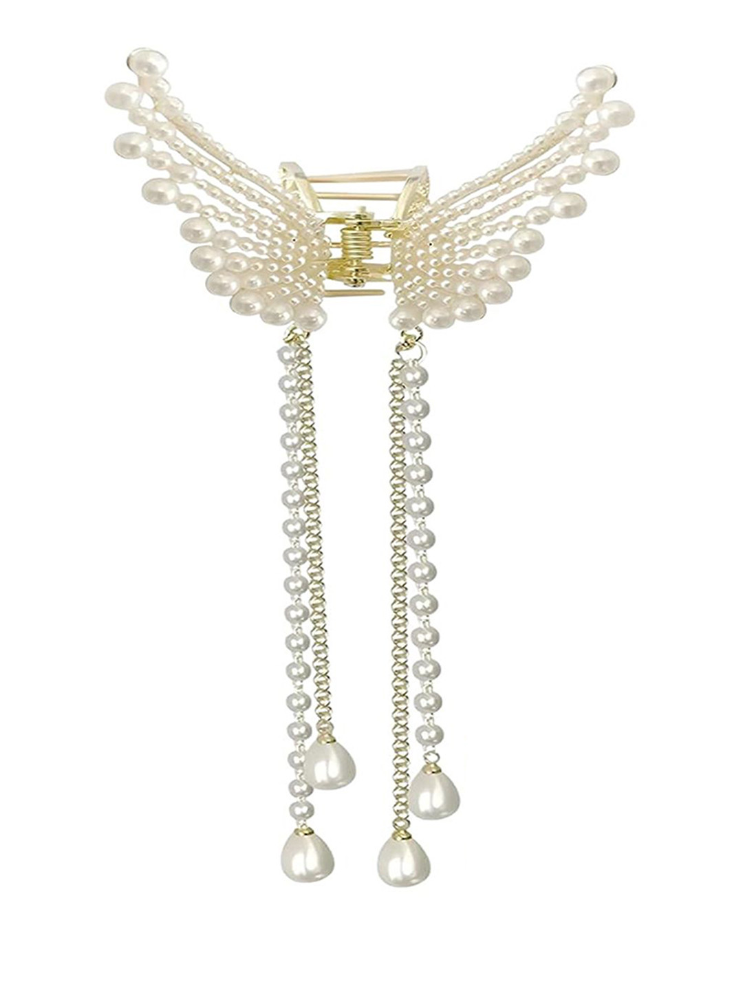 Nayakk Girls Butterfly Pearls Clutcher Clip