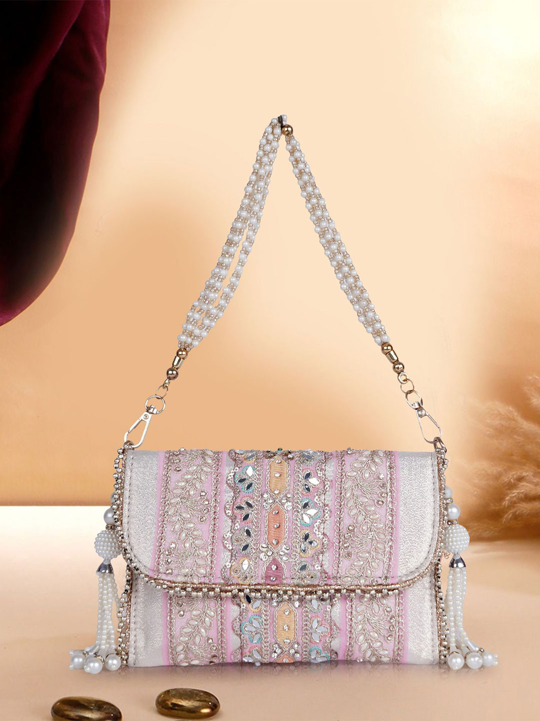 PLANX Embroidered Potli Clutch