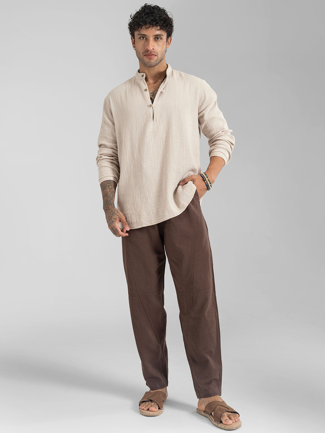 The Veshti Company Men Cotton Comfort Beach Lounge Pants