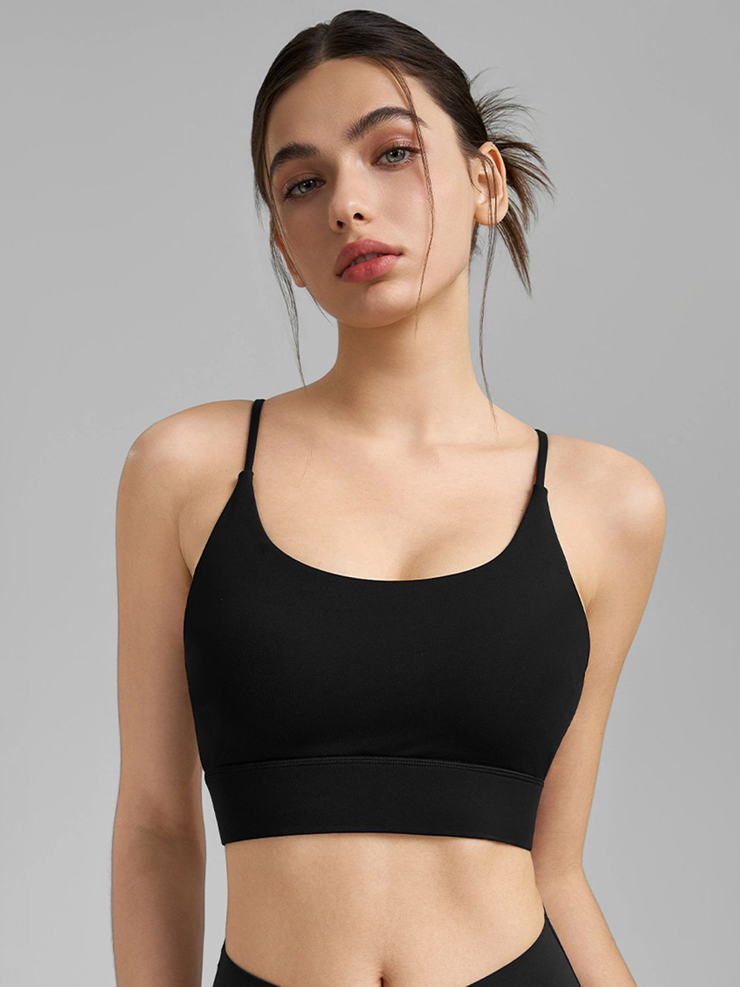 LULU & SKY Women Medium Coverage Scoop Neck Sports Bra