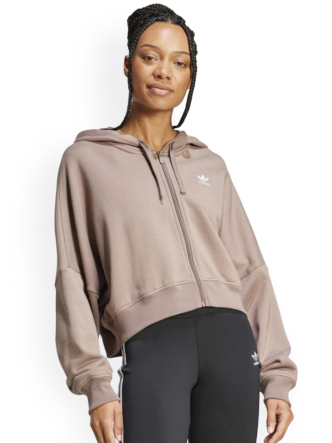 ADIDAS Originals Women Ess Fz Hoodie Bomber Jacket