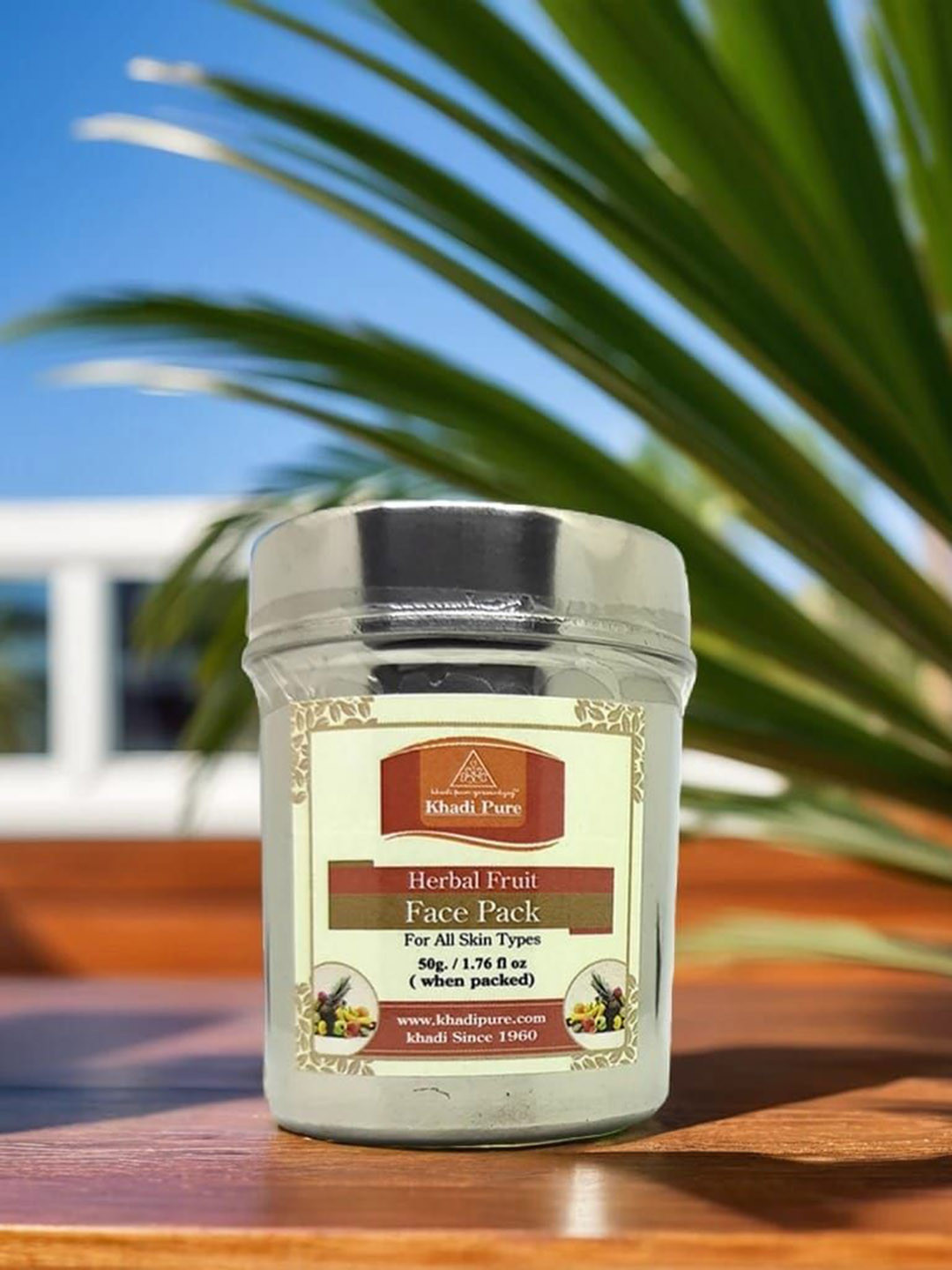 Khadi Pure Set Of 2 Herbal Fruit Face Pack For Skin Brightening - 50 g Each