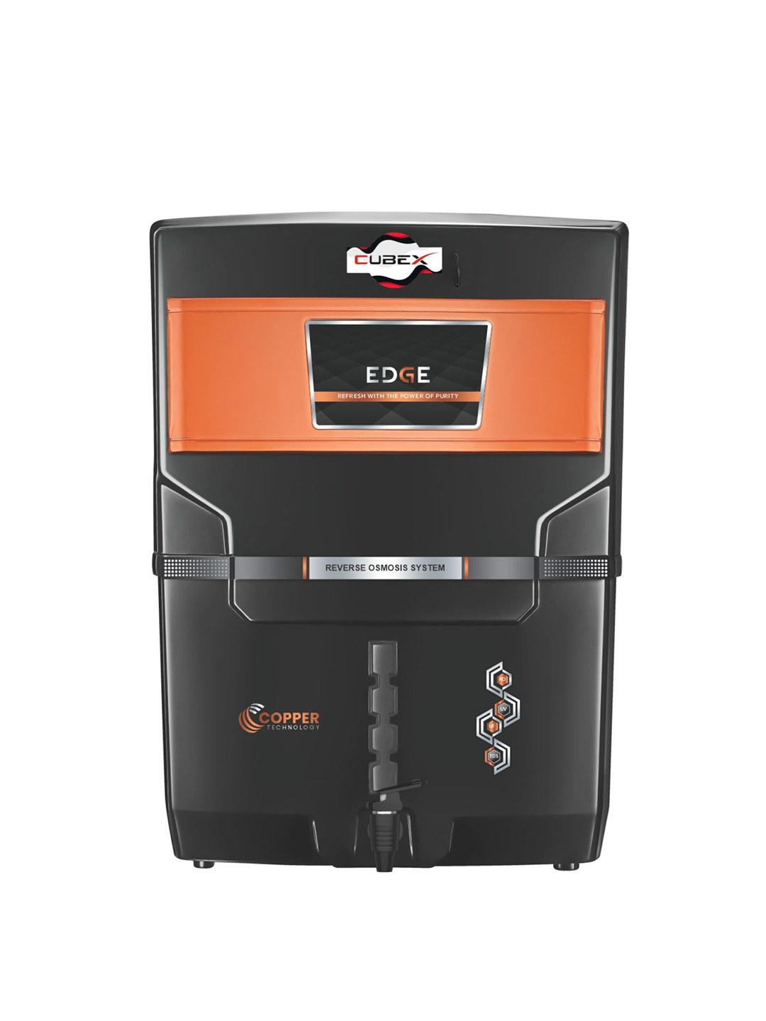 Cube X Copper Colored & Black Water Purifiers 12L
