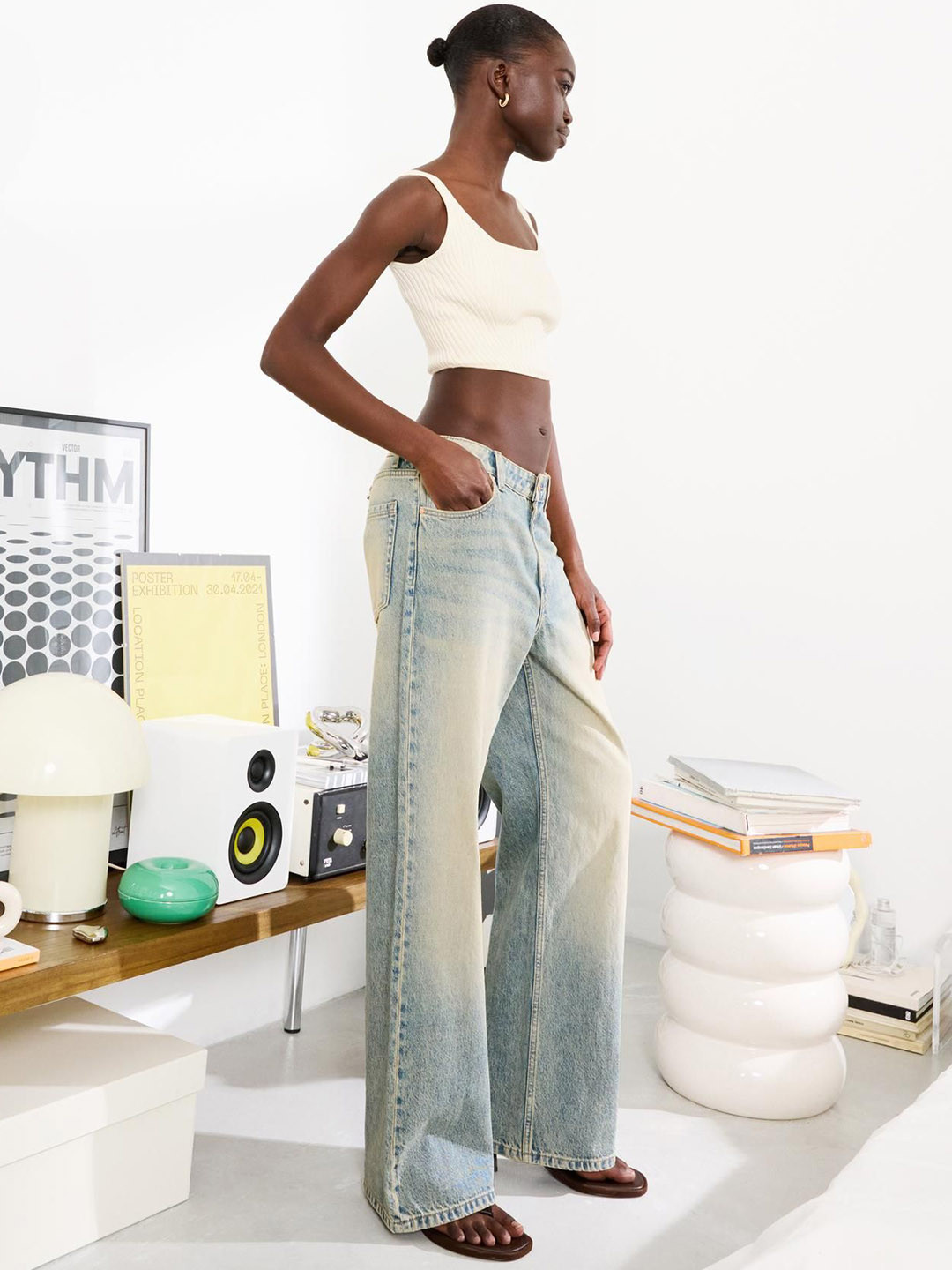 Bershka Pure Cotton Baggy Jeans