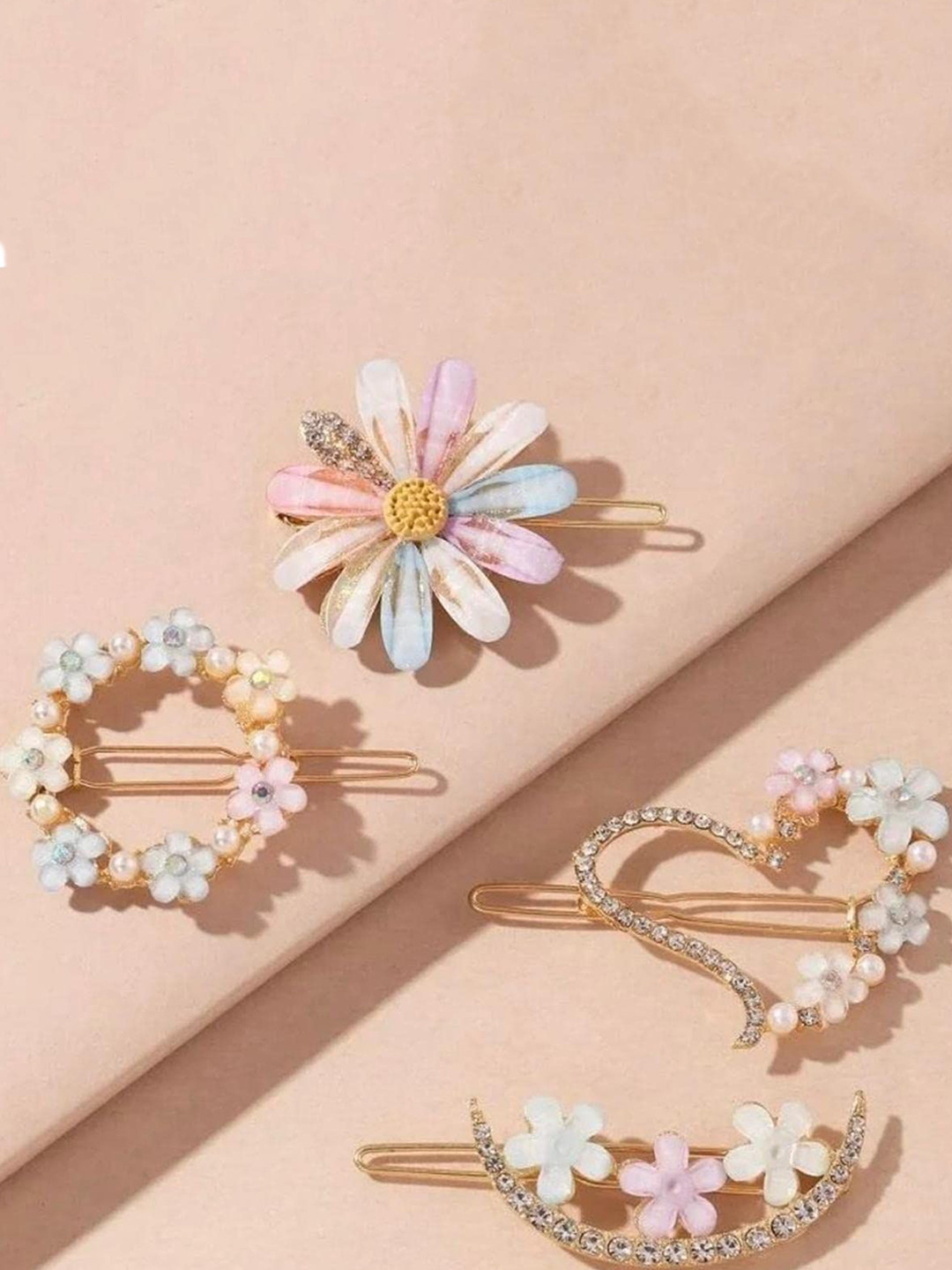 badodiya's Girls Set of 4 Claw Clip Hair Accessories