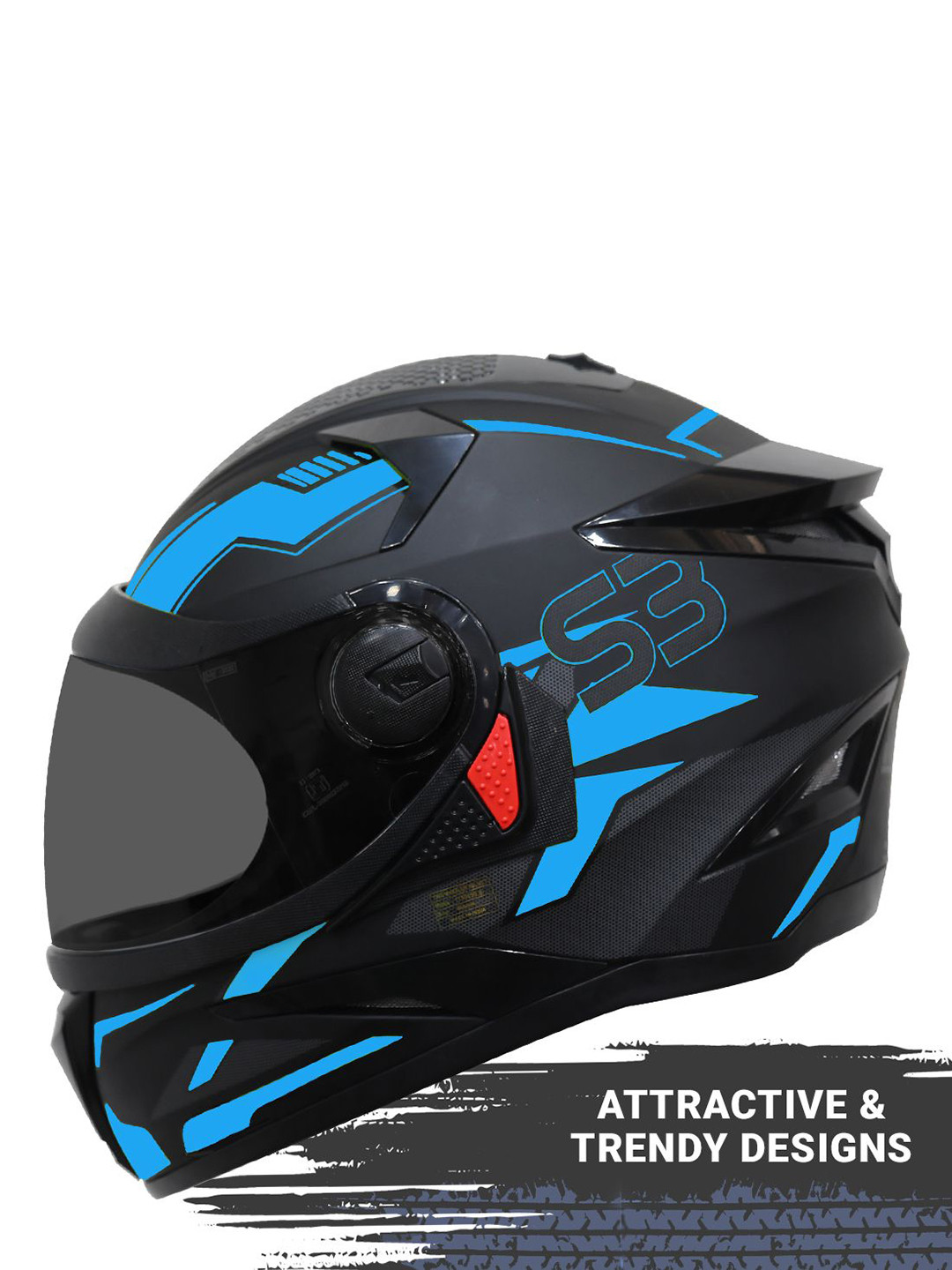 Steelbird SBH-17 Robot Terminator Printed Full Face Scratch Resistant Riding Helmet