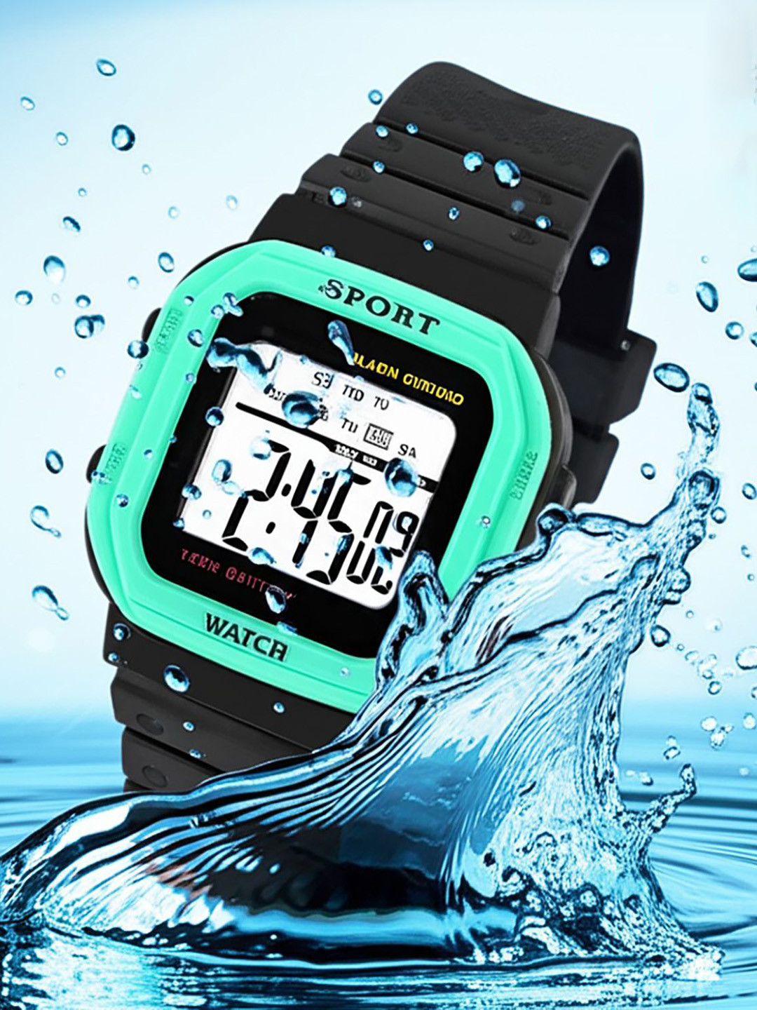 Time Up Kids Square Dial Digital Watch K199-5