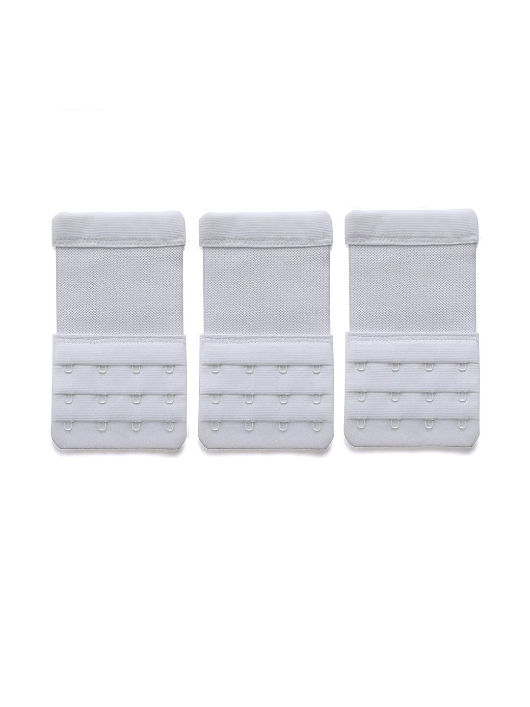 DClub Women Set of 3 White All Day Comfort Bra Straps and Extenders Lingerie accessories