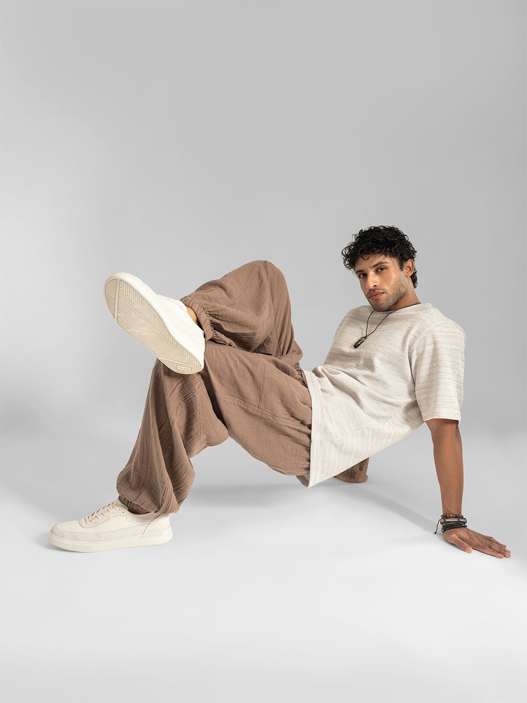 The Veshti Company Men Cotton Yoga Joggers