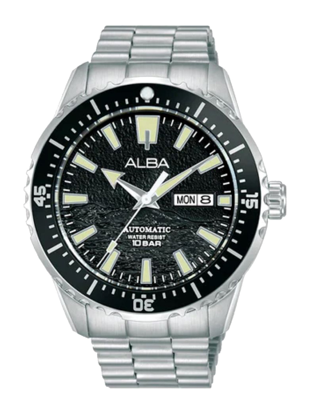 Alba Mechanical Men Dial & Stainless Steel Straps Analogue Watch AL4743X1