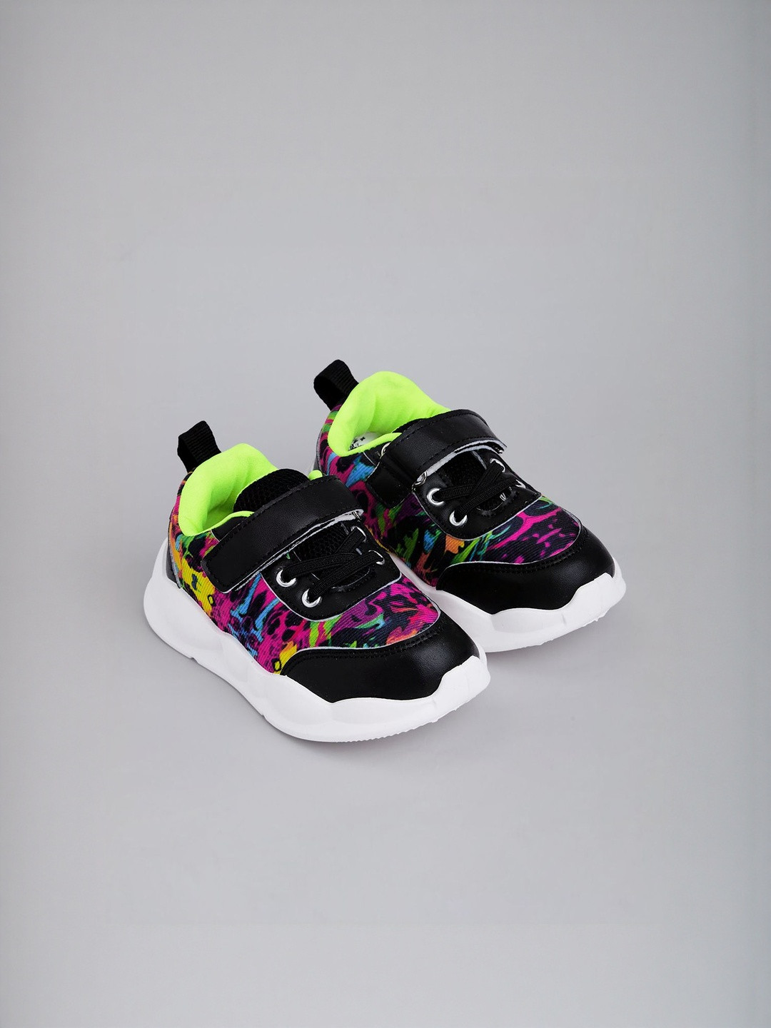 Hopscotch Boys Multi Solid Smart Casual Round Toe Comfort Insole Lace-Ups Athletic Shoes