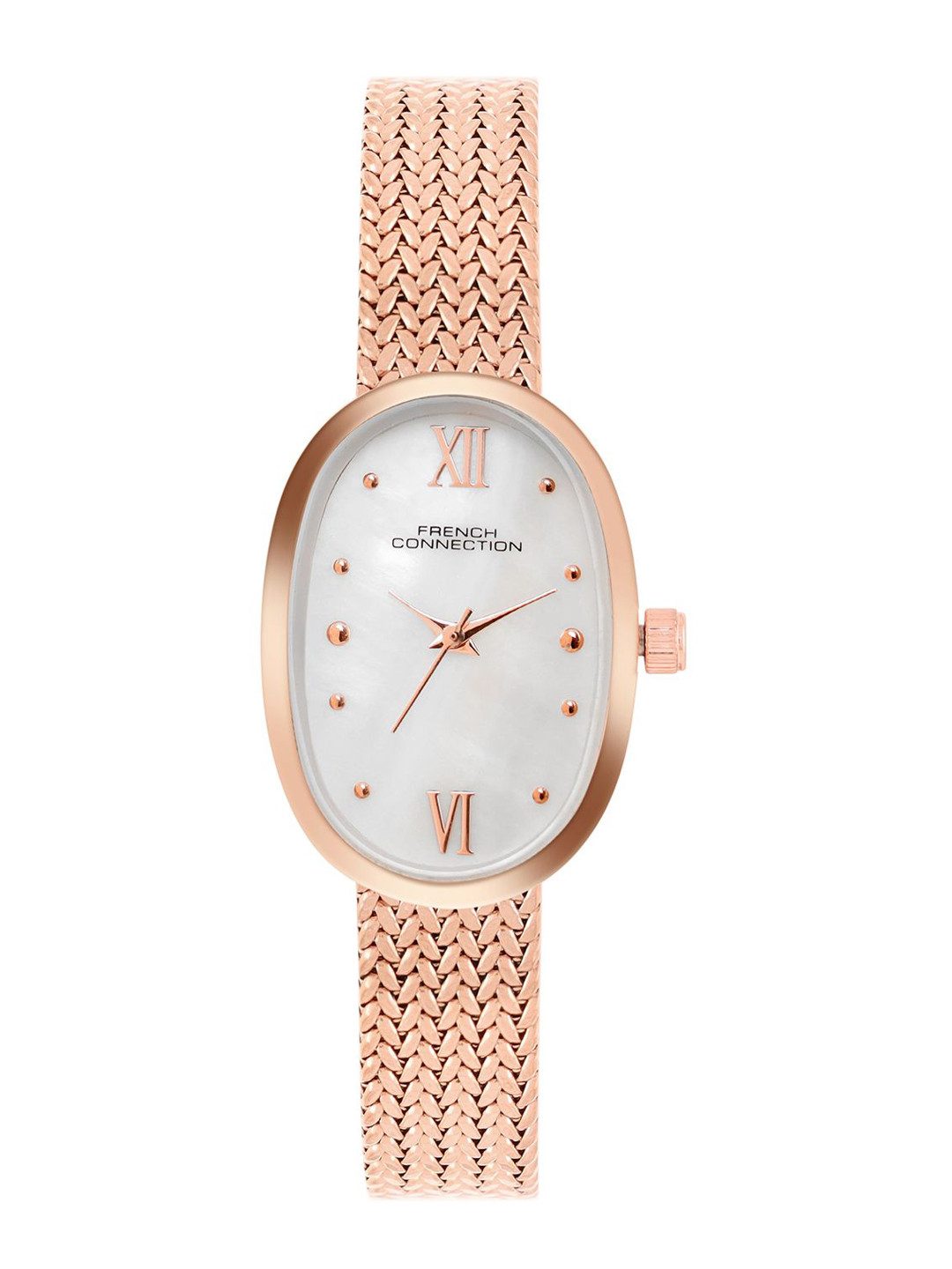 French Connection Ovala Women Oval Dial & Straps Analogue Watch FCN0126SRGM