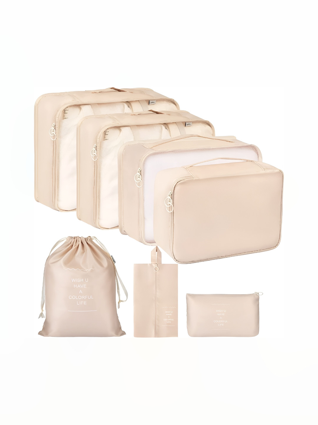 Virtuous Beige 7 Pieces Water Resistant Multi-Utility Organisers