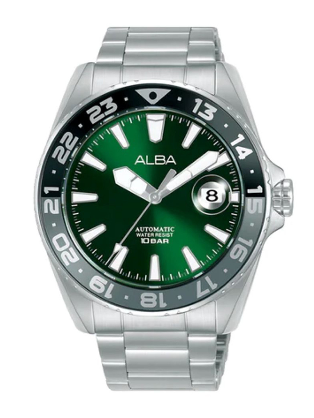 Alba Mechanical Men Stainless Steel Strap Analogue Automatic Motion Powered Watch AU4077X1
