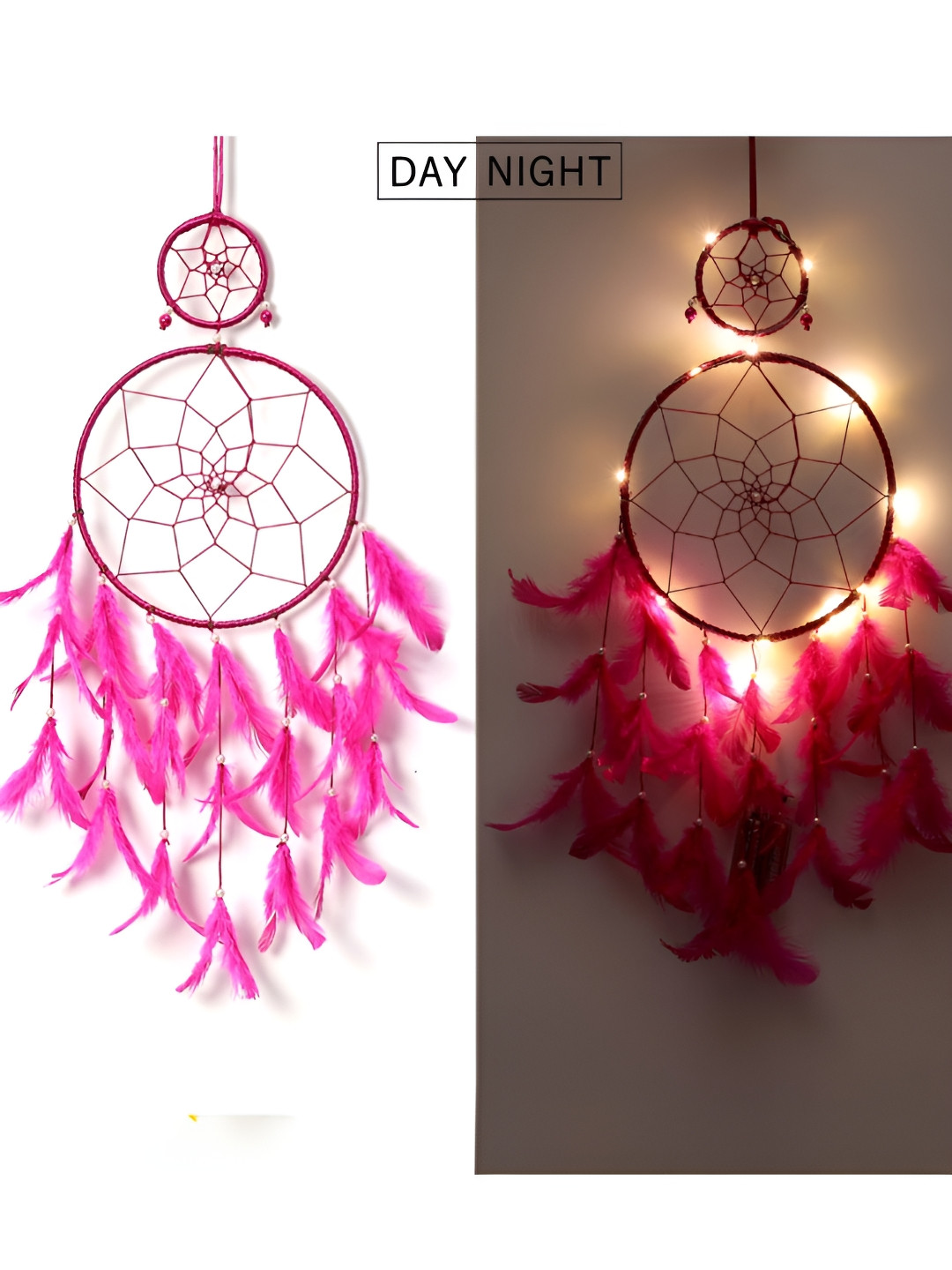 DULI Pink Dream Catcher Hangings