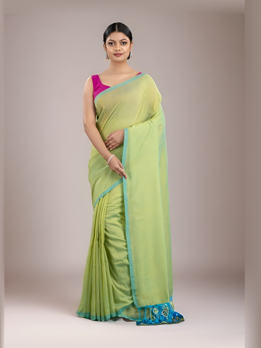 Arhi Pure Cotton Saree With Blouse