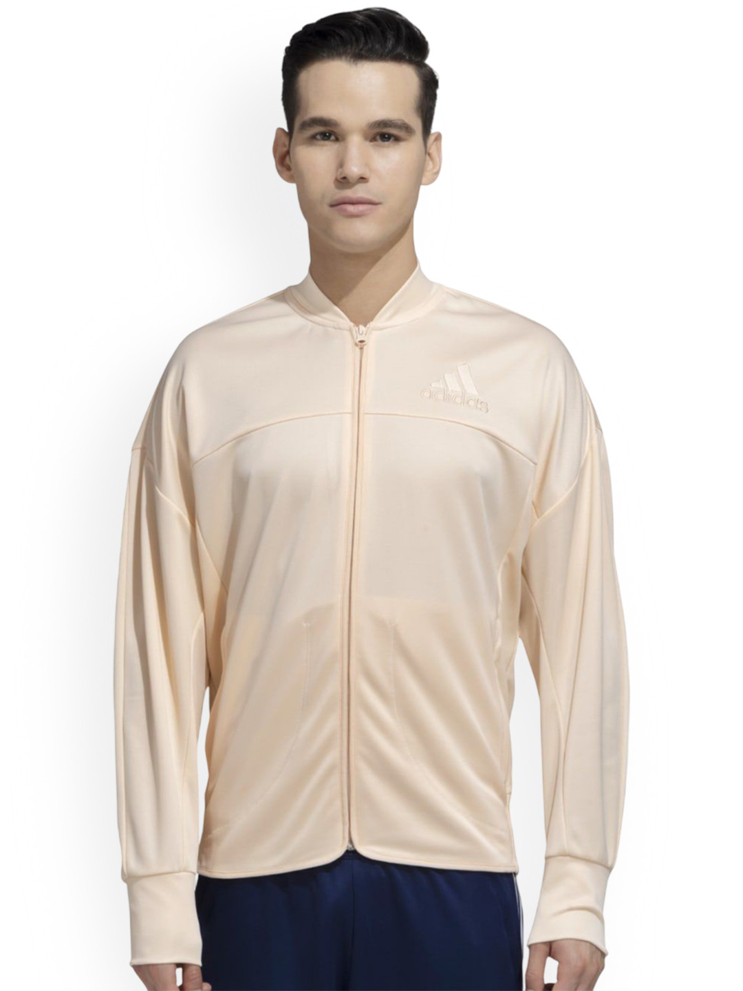 ADIDAS Men Brand Logo Printed Sports Wear Track Top