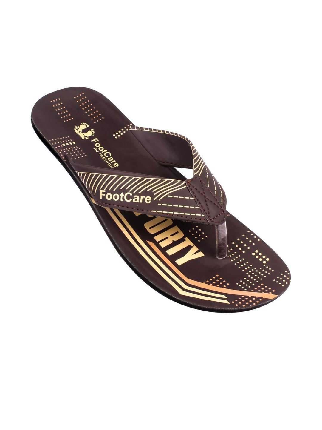 FOOT CARE Printed Thong Flip-Flops