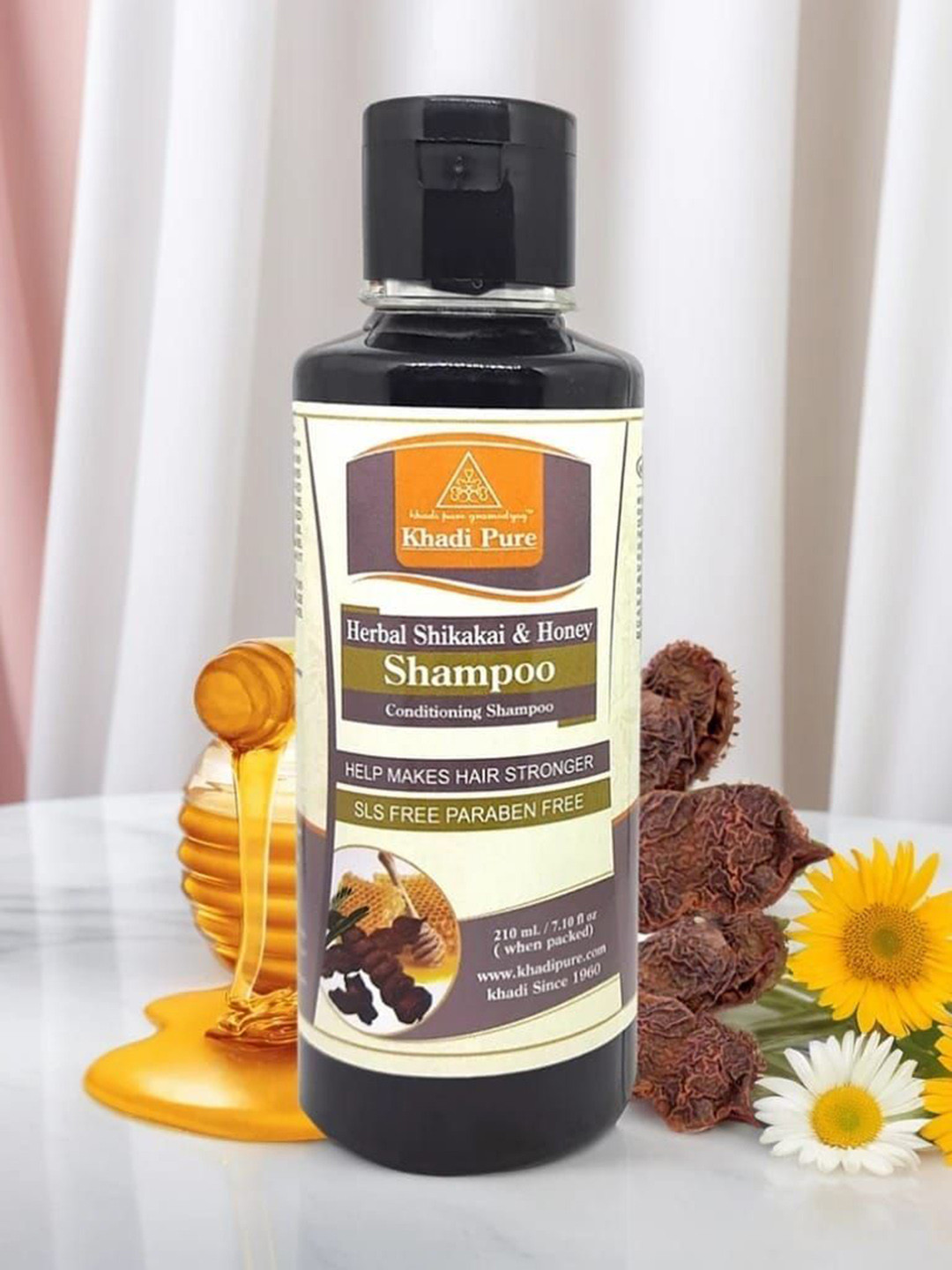 Khadi Pure Set Of 4 Herbal Shikakai & Honey Shampoo - 210 ml Each