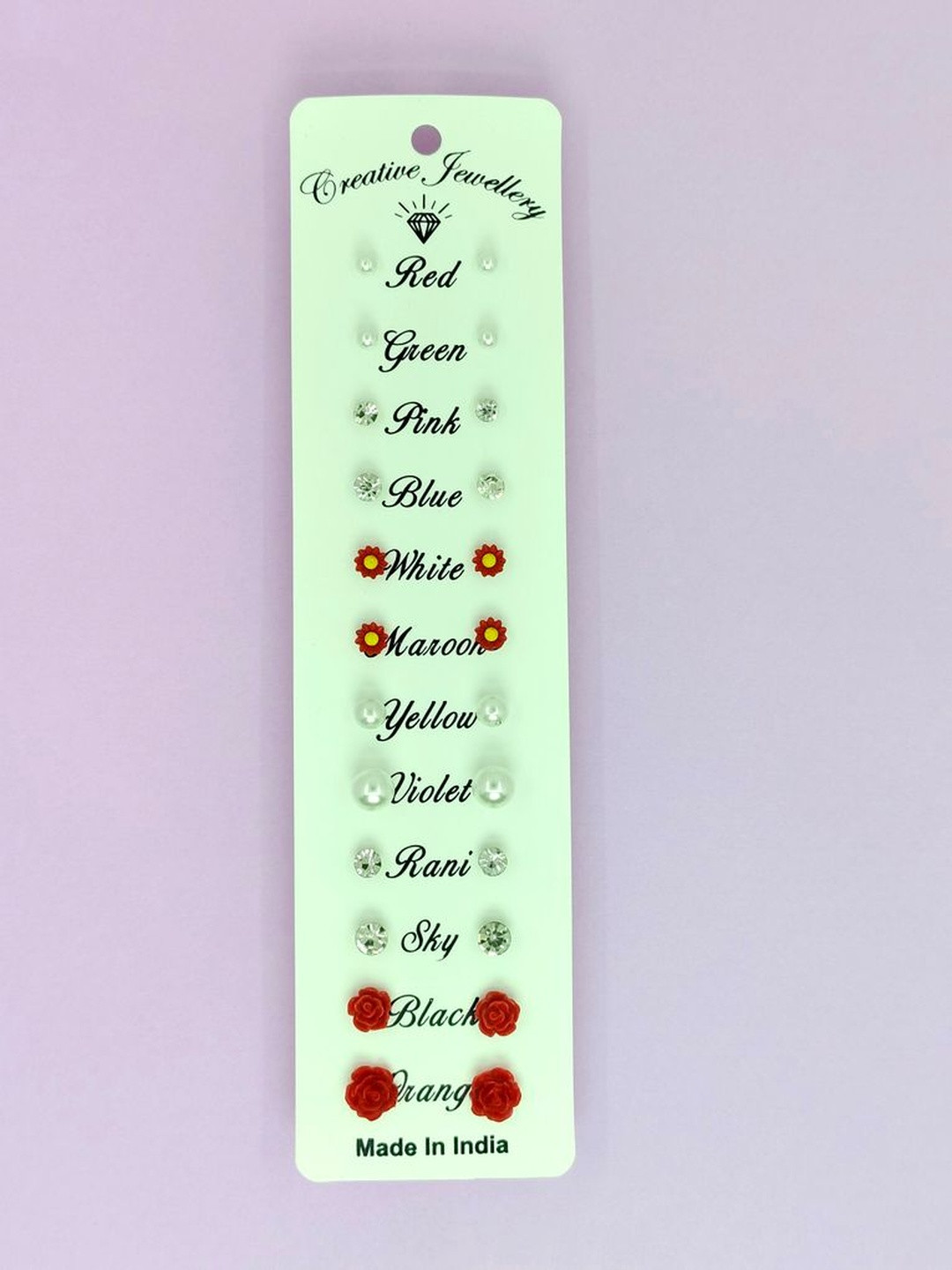 Balasundri Pack Of 12 Circular Studs Earrings