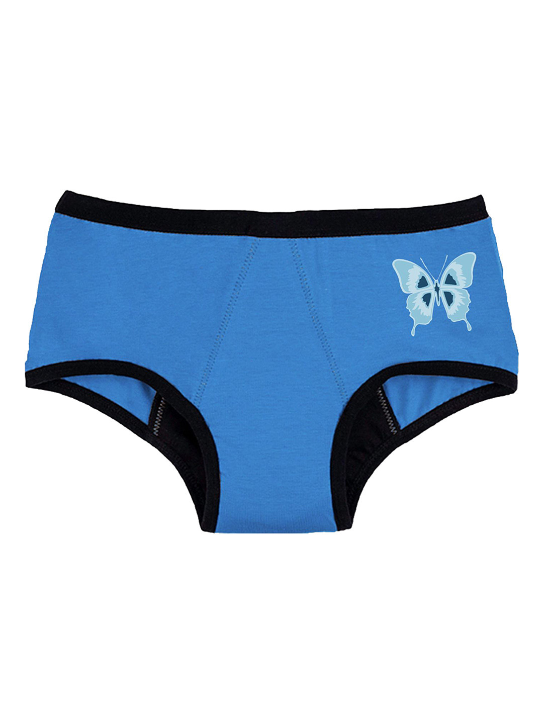 You Got Plan B Girls Mid-Rise Anti Bacterial Anti Odour Period Briefs PP-Blue-10-12