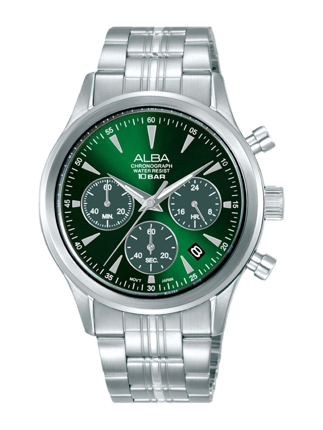 Alba Prestige Men Dial & Stainless Steel Bracelet Style Straps Analogue Watch AT3K49X1