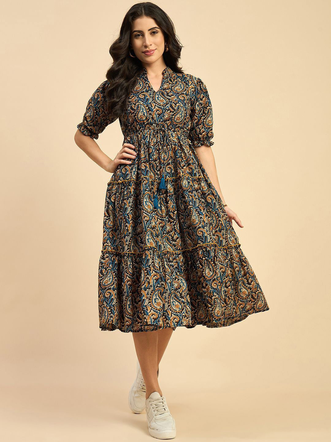 Krunal Raiyani Women Ethnic Motifs Printed Daily Flared Anarkali Kurta