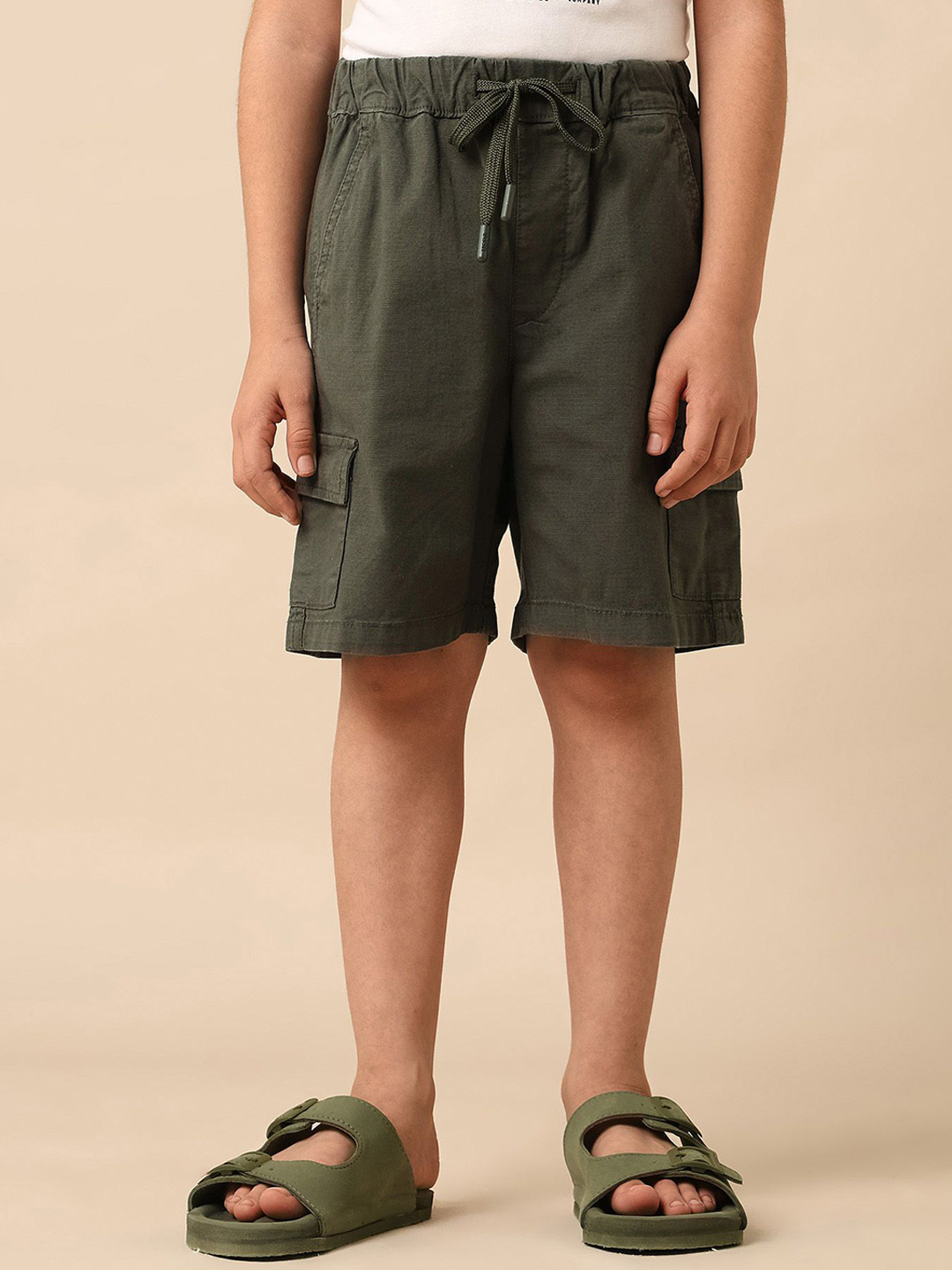 U.S. Polo Assn. Kids Boys Self Design Relaxed Fit Cargo Shorts