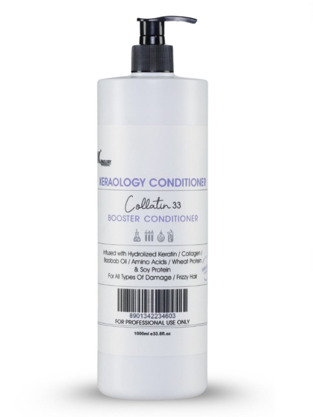 Keraology Professional Collatin Booster Conditioner For Damaged & Frizzy Hairs - 1000ml