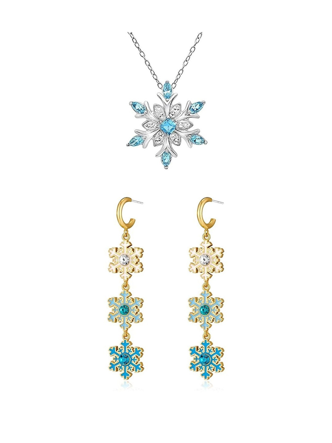 EL REGALO Stone-Studded Christmas Jewellery Set