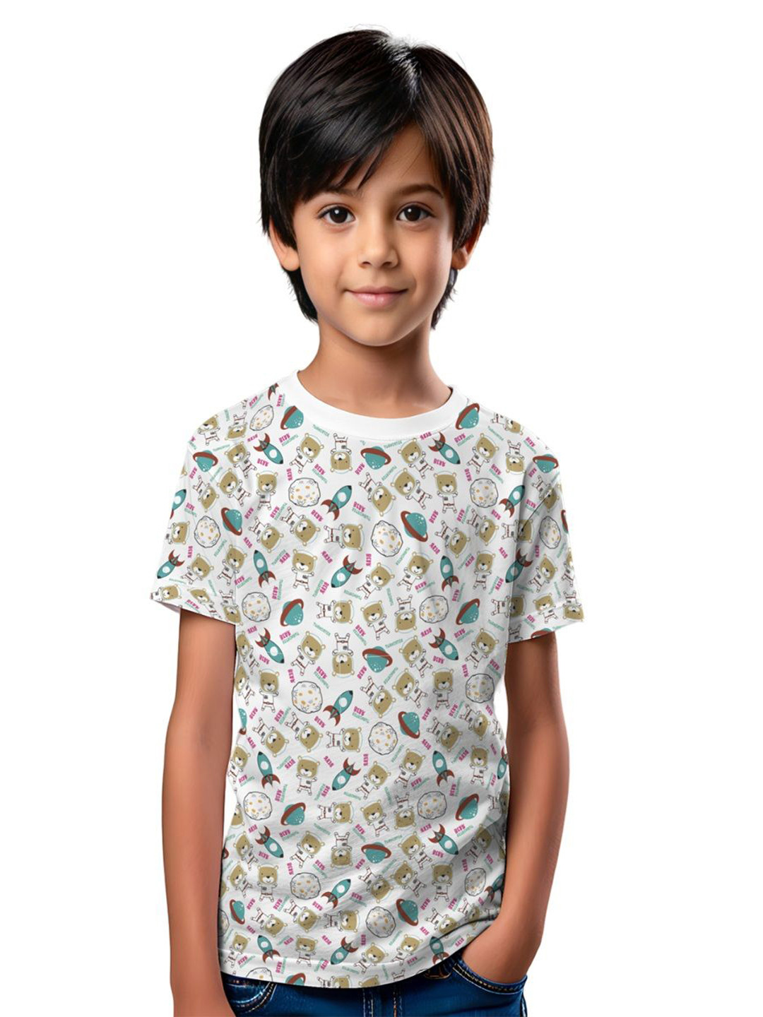 TVS Kids Graphic Printed Short Sleeves Pure Cotton T-shirt