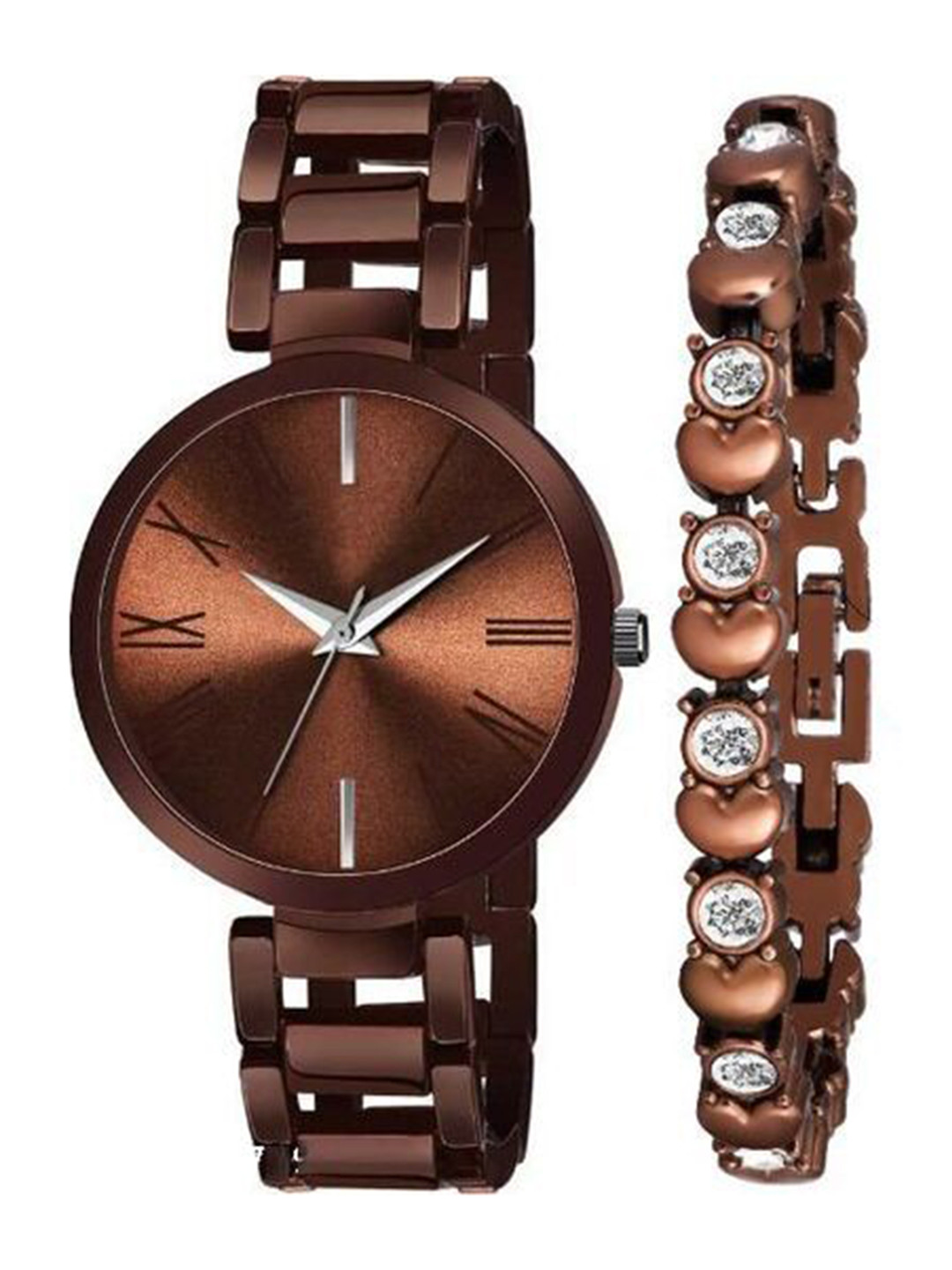 FROZIL Women Stainless Steel Straps Analogue Watch TNR-BR-BR With Bracelet