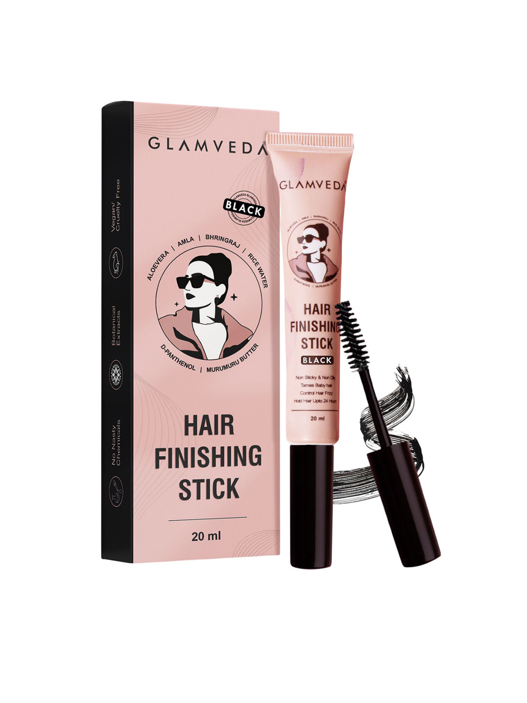GLAMVEDA Hair Finishing Gel Stick- 20 ml- Black