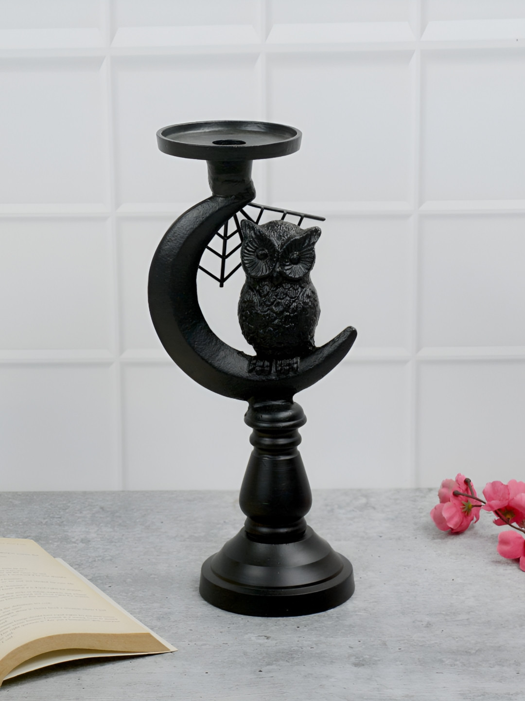 Maison Modern Black Candle Holder