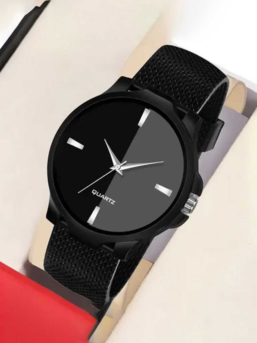 FROZIL Men Round Dial & Leather Bracelet Style Straps Analogue Watch BG-PVC-253