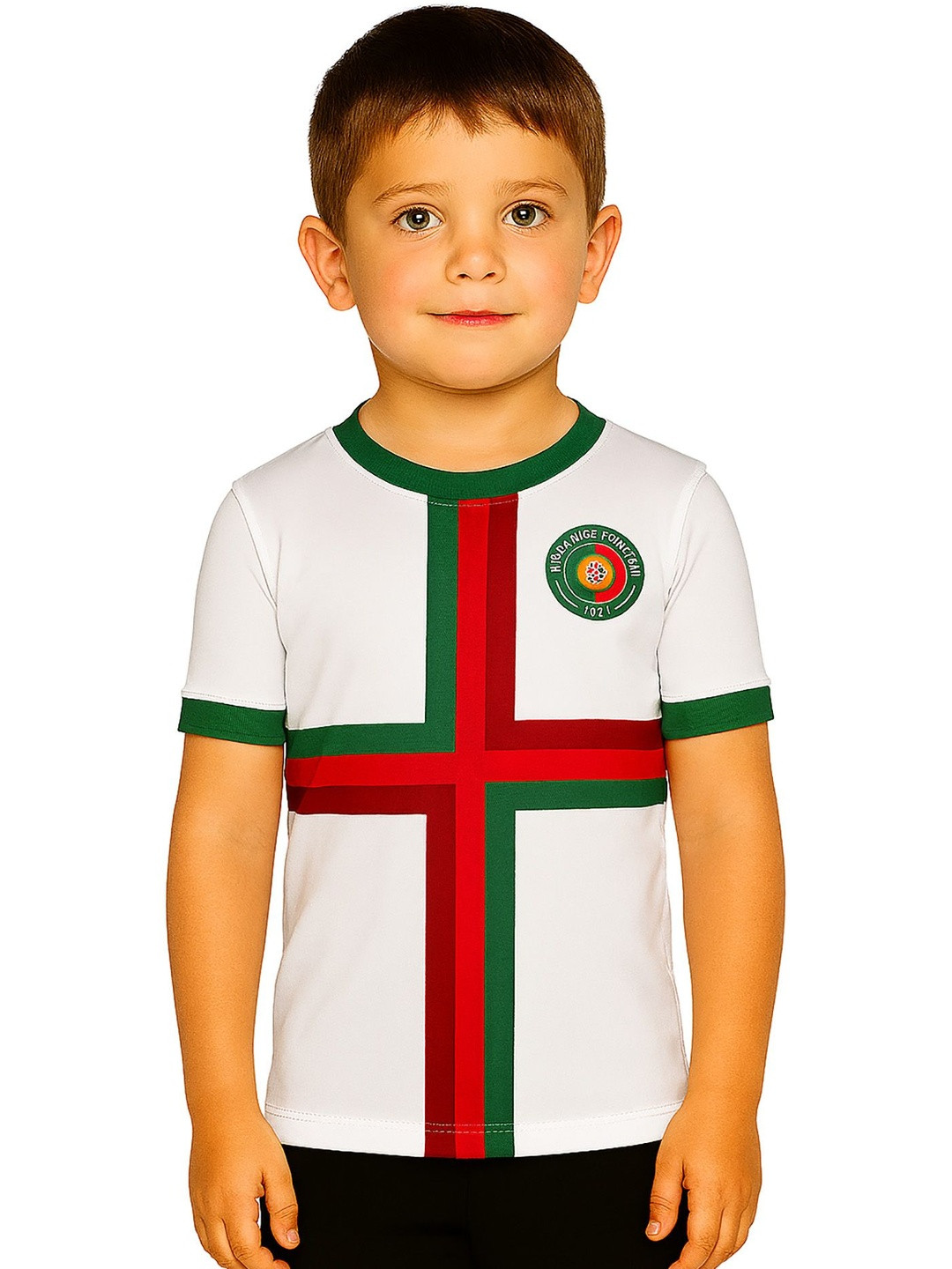 dostitch Boys Typography Printed Dri-FIT T-shirt & Shorts Clothing Set