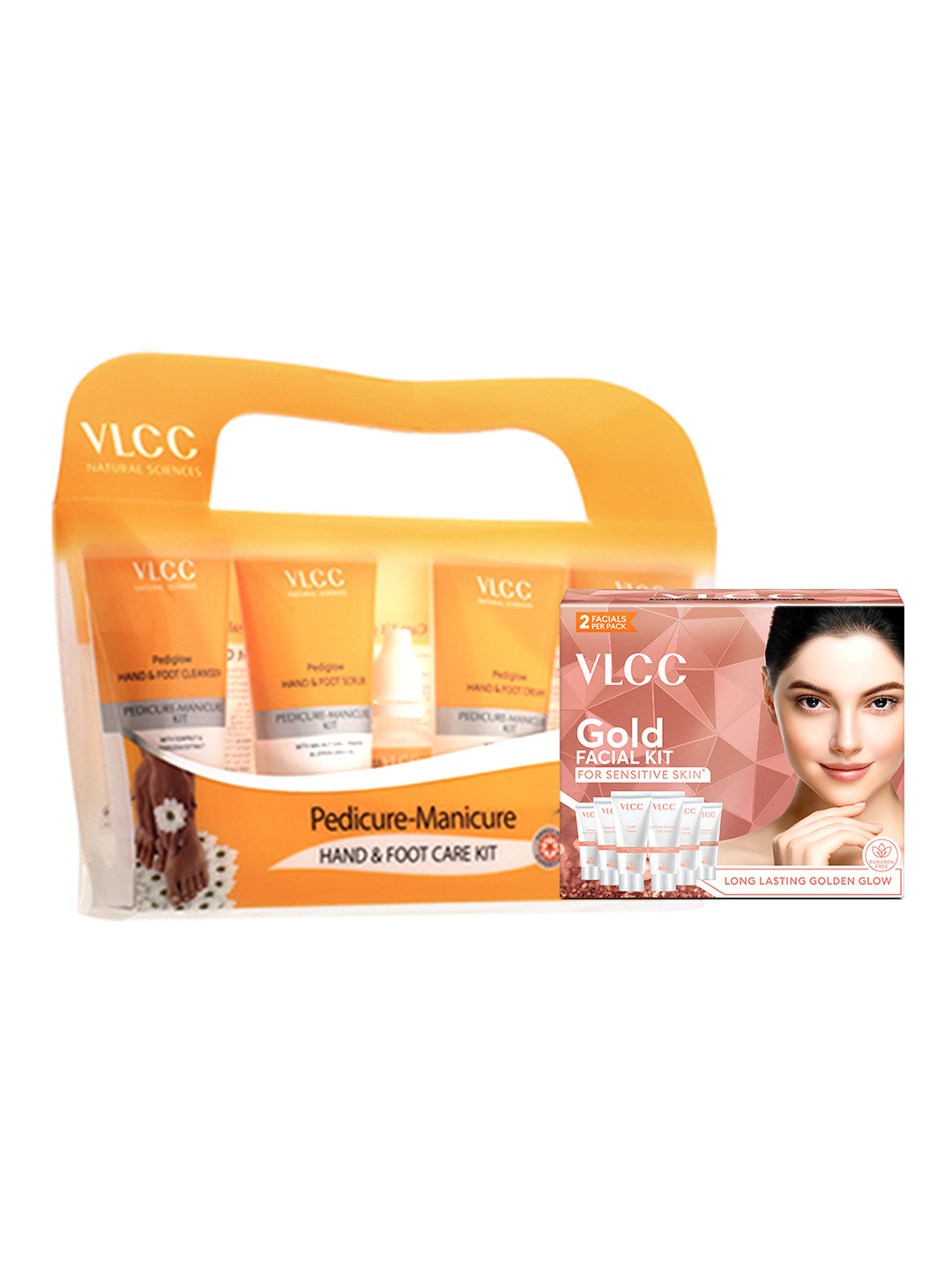 VLCC Gold Facial Kit for Sensitive Skin With Pedicure Manicure Kit