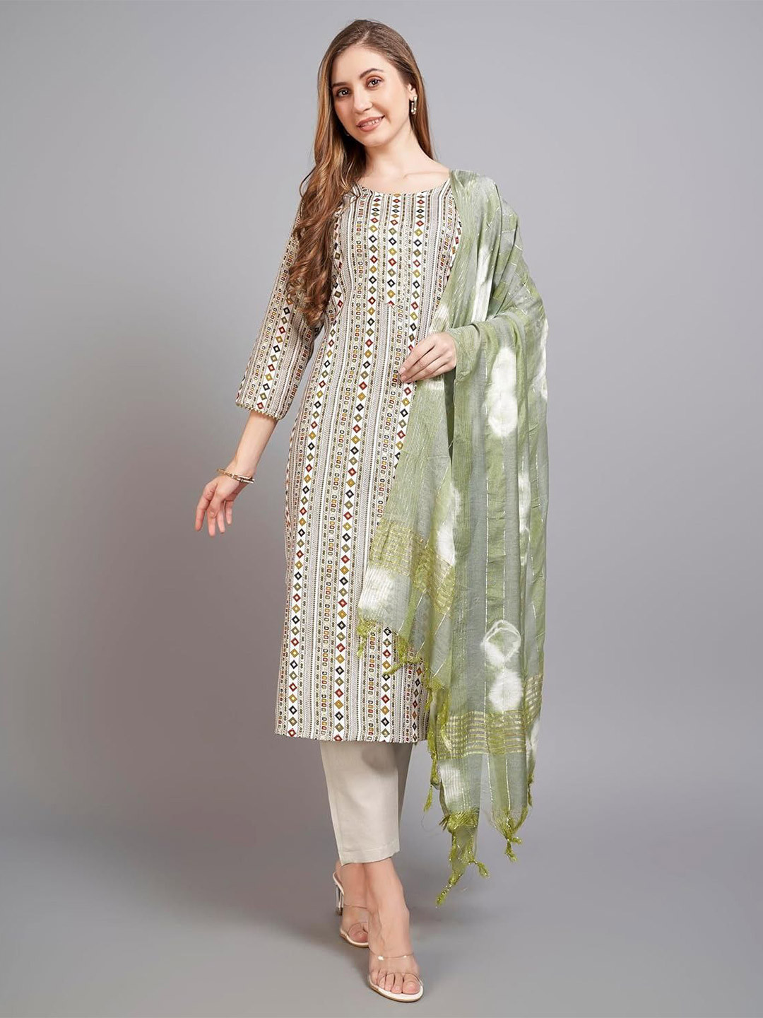FASTCLO Women Cotton Printed Kurta