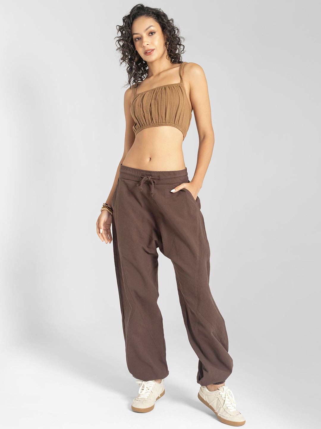 The Veshti Company Women Cotton Parachute Jogger Lounge Pants