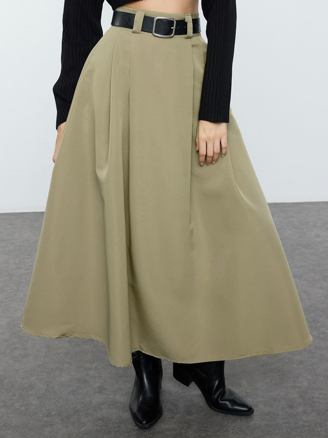 Trendyol Mid Rise A-Line Maxi Skirt